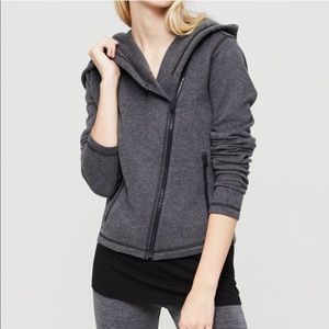 Lou & Grey Asymmetrical Zipper Hoodie